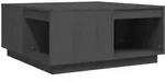 vidaXL Couchtisch Grau 80x81x36,5 cm Massivholz Kiefer