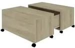 vidaXL Couchtisch Sonoma-Eiche 75x75x38 cm Holzwerkstoff
