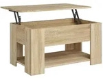 vidaXL Couchtisch Sonoma-Eiche 79x49x41 cm Holzwerkstoff