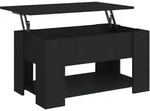 vidaXL Couchtisch Schwarz 79x49x41 cm Holzwerkstoff