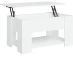 vidaXL Couchtisch Wei&szlig; 79x49x41 cm Holzwerkstoff