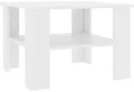 vidaXL Couchtisch Wei&szlig; 60x60x42 cm Holzwerkstoff