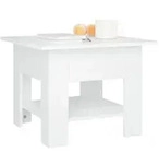 Couchtisch Spanplatte V4 | vidaXL : Farbe - Weiss, Gr&ouml;&szlig;e - 55 x 55 x 42 cm