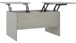 vidaXL Couchtisch Betongrau 80x50x42,5 cm Holzwerkstoff