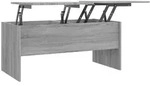 vidaXL Couchtisch Grau Sonoma 102x50,5x46,5 cm Holzwerkstoff