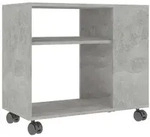 vidaXL Beistelltisch Betongrau 70x35x55 cm Holzwerkstoff