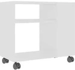vidaXL Beistelltisch Wei&szlig; 70 x 35 x 55 cm Spanplatte