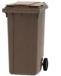 PROREGAL Premium 2-Rad-M&uuml;lltonne MGB | 240 Liter, HxBxT 107,9x58,3x73,7cm 