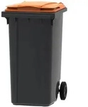 PROREGAL Premium 2-Rad-M&uuml;lltonne MGB | 240 Liter, HxBxT 107,9x58,3x73,7cm 
