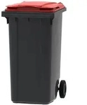 PROREGAL Premium 2-Rad-M&uuml;lltonne MGB | 240 Liter, HxBxT 107,9x58,3x73,7cm 