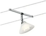 Paulmann Seilsystem Colmar Einzelspot GU4 max. 10W dimmbar 12V Chrom#Satin 94138