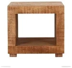 M&ouml;bilia Couchtisch quadratisch | 1 offenes Fach | Mango-Holz massiv | B 50 x T...