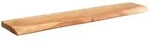 WOHNLING Wandregal Baumkante Akazie Holz Design Schweberegal 115cm Regal Massiv