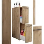 VCM Badm&ouml;bel Midischrank Sadilo Honig-Eiche H. 110 x B. 25 x T. 50 cm