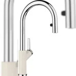BLANCO GmbH + Co KG BLANCO CARENA-S Vario K&uuml;chenarmatur Hochdruck softwei&szlig;/chrom