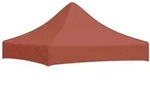 vidaXL Partyzelt-Dach 2x2 m Terracotta-Rot 270 g/m2