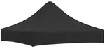 vidaXL Partyzelt-Dach 2x2 m Schwarz 270 g/m2