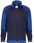 DASSY Fleecejacke KAZAN - Arbeitsjacke mit Cordura-Verst&auml;rkung dunkelblau/kornblau