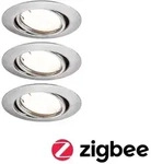 Paulmann LED Einbauleuchte Smart Home Zigbee 3.0 Base Coin Basisset schwenkbar rund