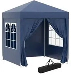 Outsunny - Faltpavillon - 2 x 2m - Stahl und Oxford - blau