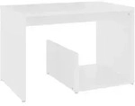 vidaXL Beistelltisch Wei&szlig; 59x36x38 cm Holzwerkstoff