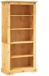 vidaXL B&uuml;cherschrank 5 F&auml;cher Mexiko-Stil Kiefernholz 80x40x170 cm
