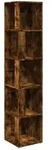 vidaXL Eckregal R&auml;uchereiche 33x33x164,5 cm Holzwerkstoff