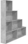 vidaXL B&uuml;cherregal/Raumteiler Betongrau 155x24x160 cm Holzwerkstoff