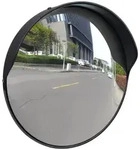 vidaXL Verkehrsspiegel Konvex PC-Kunststoff Schwarz 30 cm Outdoor