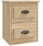 vidaXL Wand-Nachttisch Sonoma-Eiche 41,5x36x53 cm