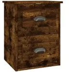 vidaXL Wand-Nachttisch R&auml;uchereiche 41,5x36x53 cm