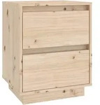 vidaXL Nachttisch 40x35x50 cm Massivholz Kiefer