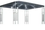 vidaXL Pavillon mit LED-Lichterkette 400x300 cm Anthrazit