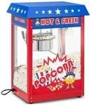 Royal Catering Popcornmaschine - 1500 W - 5 kg/h - USA-Design - rot -