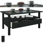 VCM LingisL Couchtisch 1 Schublade 1 Ablage schwarz.