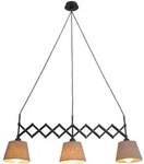N&auml;ve Scherenpendelleuchte "Adrienne" max. b: 52-86cm natur