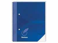 Spiralnotizbuch "Business blau", DIN A5, kariert, 96 Blatt