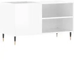 vidaXL Plattenschrank Hochglanz-Wei&szlig; 85x38x48 cm Holzwerkstoff