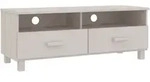 vidaXL TV-Schrank HAMAR Wei&szlig; 106x40x40 cm Massivholz Kiefer