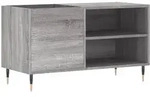 vidaXL Plattenschrank Grau Sonoma 85x38x48 cm Holzwerkstoff