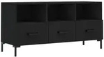 vidaXL TV-Schrank Schwarz 102x36x50 cm Holzwerkstoff