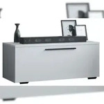 Ebuy24 ArilaS TV Tisch 1 Klapt&uuml;r wei&szlig;.