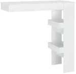 vidaXL Wand-Bartisch Wei&szlig; 102x45x103,5 cm Holzwerkstoff