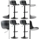 CLP 4er Set Barhocker Almada schwarz