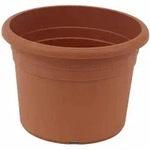Siena Garden Topf CILINDRO &Oslash; 30 x 21,5 cm, terracotta Rundes Kunststoffgef&auml;&szlig; mit