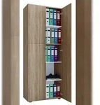 VCM B&uuml;roschrank Lona Sonoma-Eiche (S&auml;gerau)