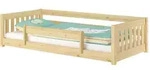 Erst-Holz Niedriges Kinderbett Bodenbett 90x200 Kiefer massiv Zubeh&ouml;r w&auml;hlbar