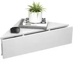 Ebuy24 VCM Nachttisch Usal Wei&szlig; H. 15 x B. 60 x T. 43 cm