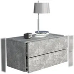 VCM Nachttisch Usal Beton-Grau H. 30 x B. 60 x T. 32 cm