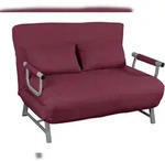 VCM Schlafsofa Kolino Rot H. 95 x B. 127 x T. 78 cm